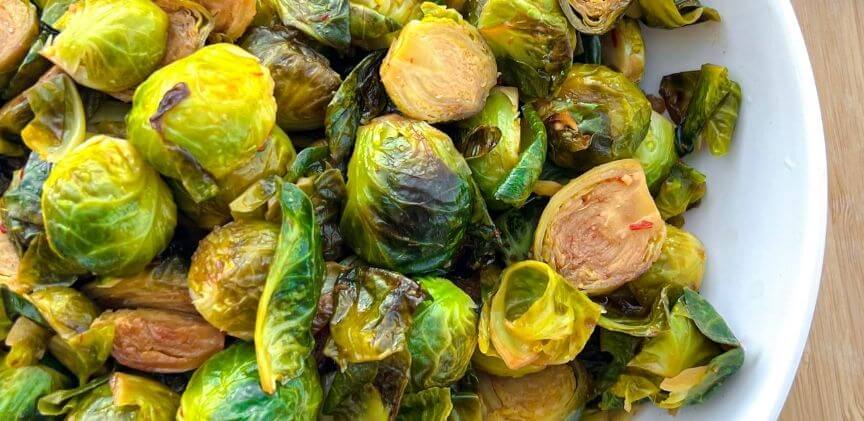 sweet and spicy brussel sprouts