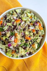 Cilantro Lime Veggie Quinoa Salad - Laura Live Well