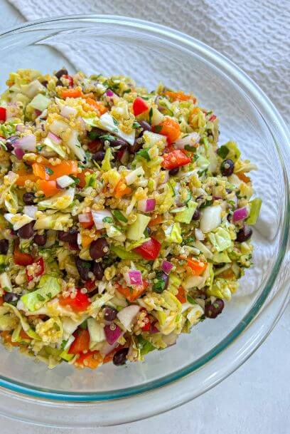 Healthy Cilantro Lime Veggie Quinoa Salad