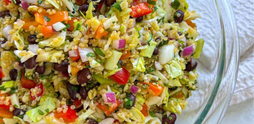 Cilantro Lime Veggie Quinoa Salad