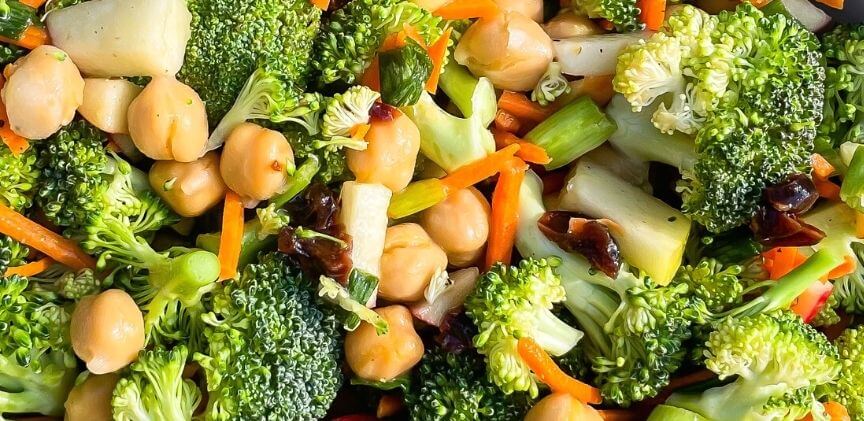 Healthy Broccoli and Chickpea Apple Salad - Laura Live Well