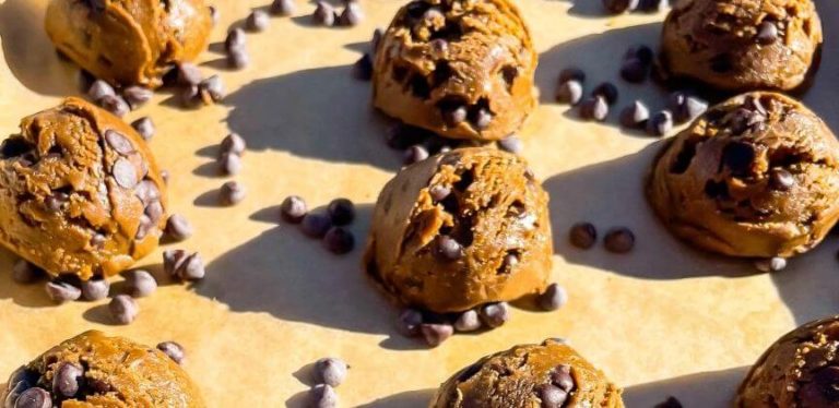Gingerbread Chocolate Cookie Dough Bites