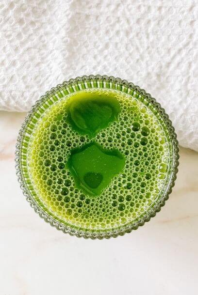 glowing green juice