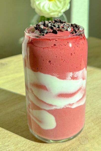 raspberry cream smoothie