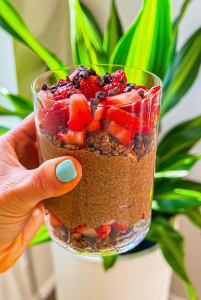 Chocolate Whipped Chia Seed Protein Pudding