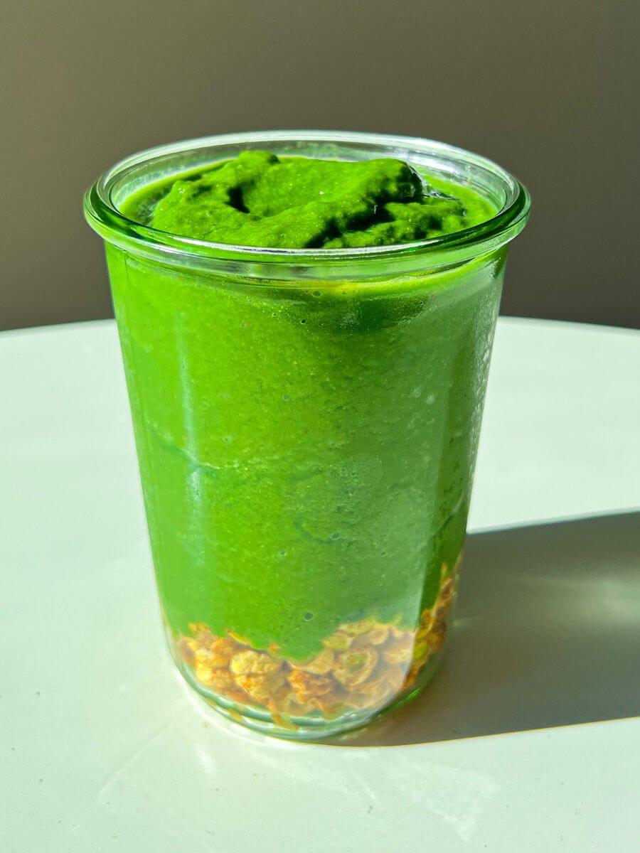 Glowing Green Protein Smoothie