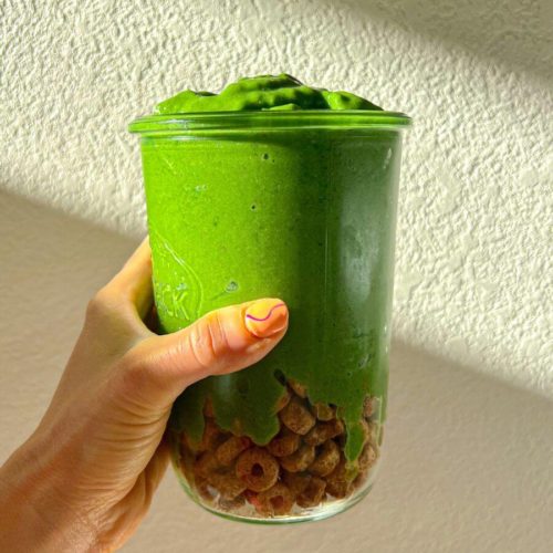 Glowing Green Protein Smoothie