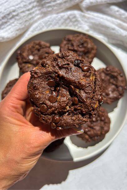 Healthy Chocolate Zucchini Muffins