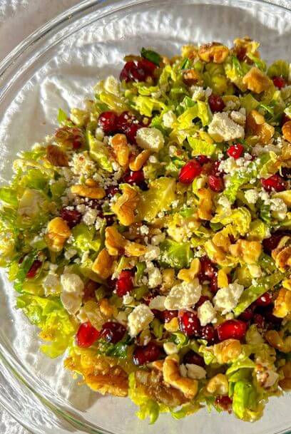 Brussel and Pomegranate Salad