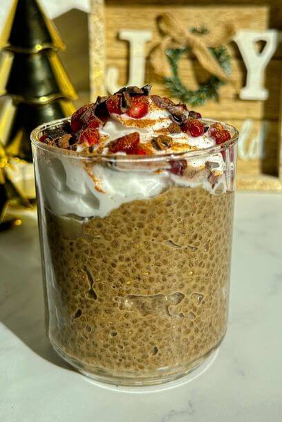 gingerbread chia pudding