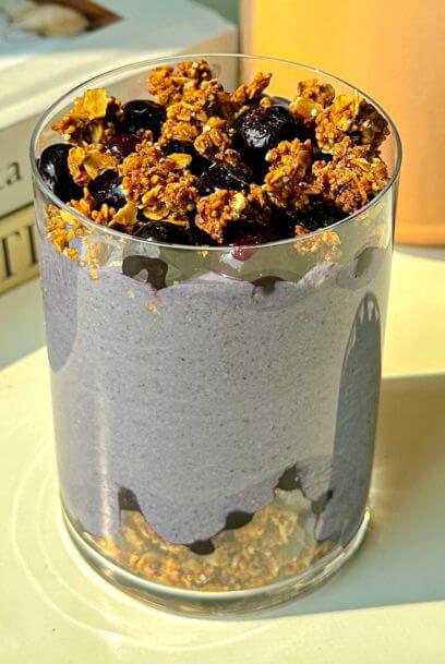 Blueberry Whipped Chia Pudding