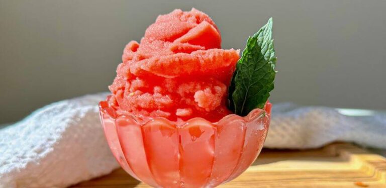 easy healthy watermelon sorbet