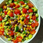 Cucumber Corn & Black Bean Salsa Salad
