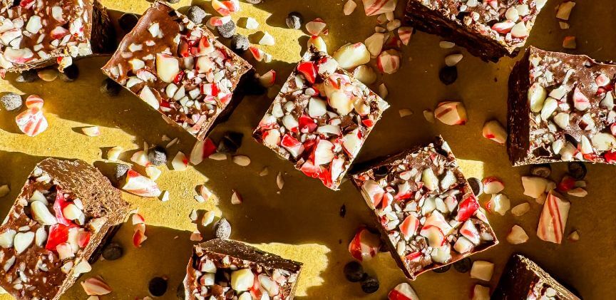 Easy Chocolate Peppermint Fudge