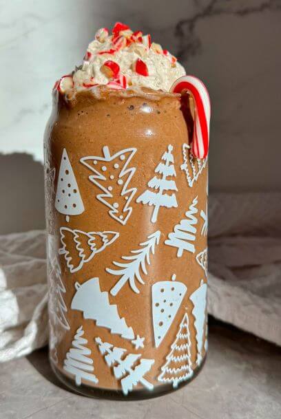 chocolate peppermint protein smoothie 