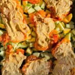 Sheet Pan Hummus Chicken and Veggies