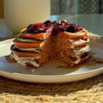 Pink Beet Protein Pancakes (baby/toddler friendly) gluten-free, dairy-free, baby-led weaning, toddler meals