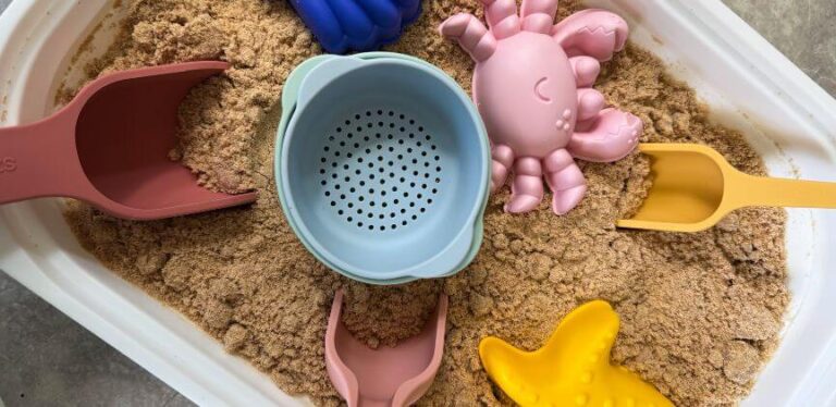 How to Make Taste-Safe Play Sand for Toddlers (Easy DIY Sensory Bin Idea)