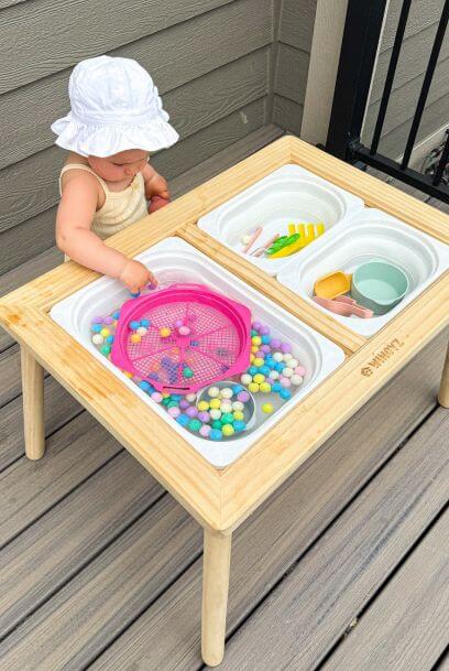 Pom Pom and Water Sensory Play: A Simple, Fun Activity for Toddlers