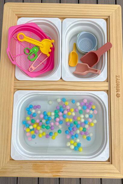 Pom Pom and Water Sensory Play: A Simple, Fun Activity for Toddlers