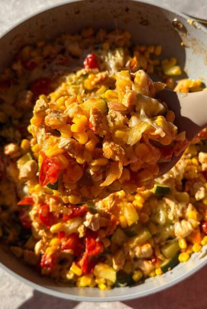 Harissa Chicken and Summer Veggie Skillet