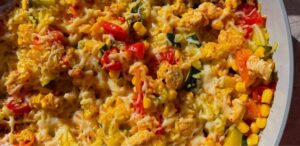 Harissa Chicken and Summer Veggie Skillet