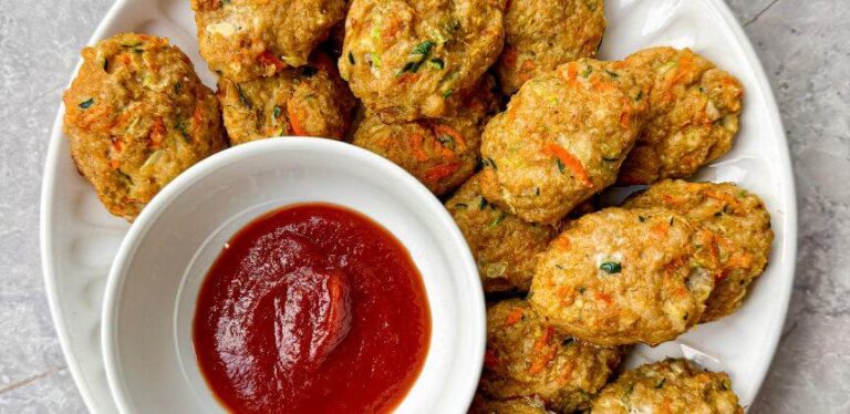 Healthy Toddler Chicken Nuggets with Hidden Veggies (Easy Baked Recipe)