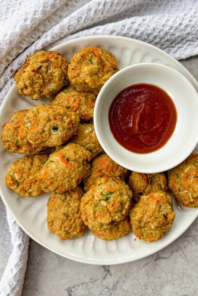 Healthy Toddler Chicken Nuggets with Hidden Veggies (Easy Baked Recipe)