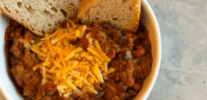 The BEST Healthy Pumpkin Chili (Easy One-Pot Meal) healthy family friendly meal and toddler friendly gluten-free high-protein crock-pot and instant pot cozy fall meal