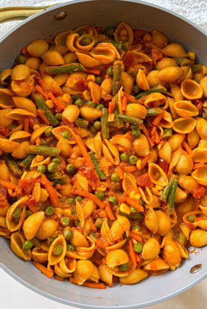 Creamy Tomato Veggie Pasta for Toddlers (Easy 15-Minute Family Meal)