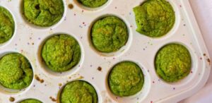 Easy High Protein Spinach and Cheese Egg Bites for Toddlers
