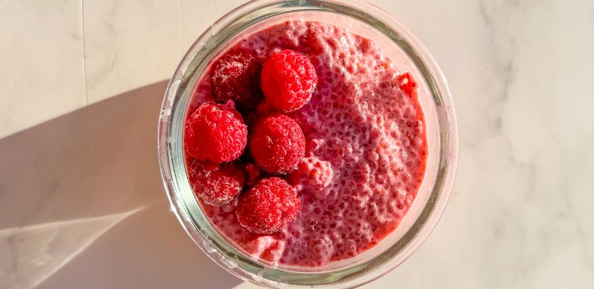 Raspberry Chia Pudding for Toddlers (High-Protein & Naturally Sweetened)