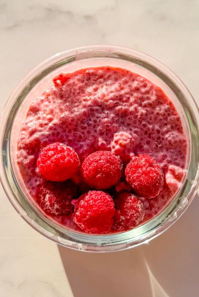 Raspberry Chia Pudding for Toddlers (High-Protein & Naturally Sweetened)