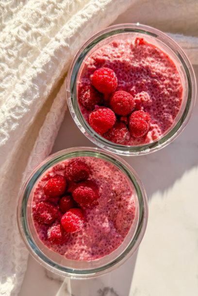 Raspberry Chia Pudding for Toddlers (High-Protein & Naturally Sweetened)