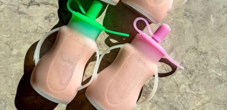 Strawberry Banana Smoothie for Toddlers (With Hidden Veggies & Protein)